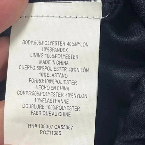 Blu Sage Navy Blue Lace Overlay Dress Size 14W Wedding Cocktail Party - Picture 6 of 11